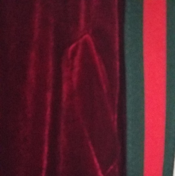 Velvet Burgandy Red Pant Jogger - Picture 7 of 8